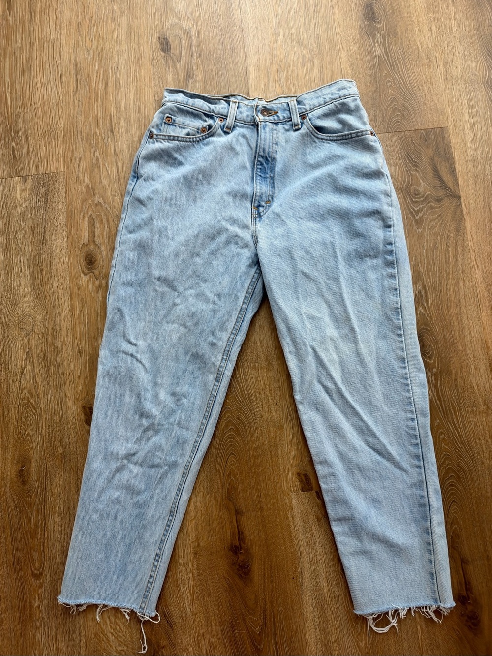 Levi's Light Blue High-Rise Mom Jeans